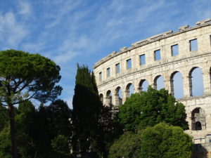 Das römische Amphitheater in Pula