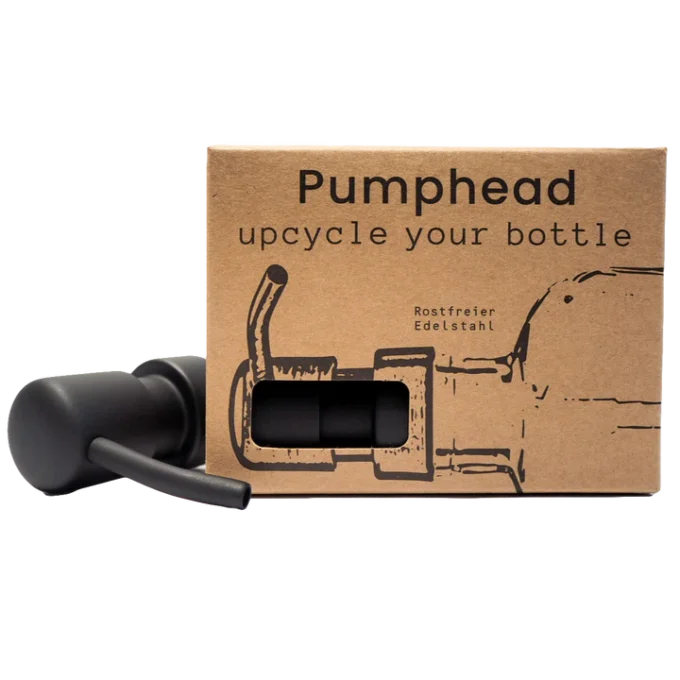 Pumphead® - upcycle your bottle Schwarz