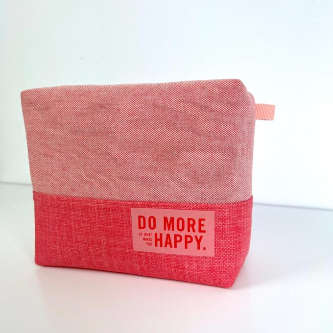 #mehretikette Patch Do more of what makes you happy bauchtasche